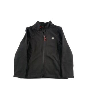 Hot Chillys Jacket Youth XS Black Fleece Lined Full Zip HC Logo Outdoor Warm
